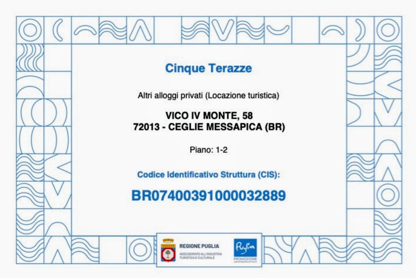 Cinque Terrazze: Freshly Renovated 2-Bedroom House Ceglie Messapica Zewnętrze zdjęcie